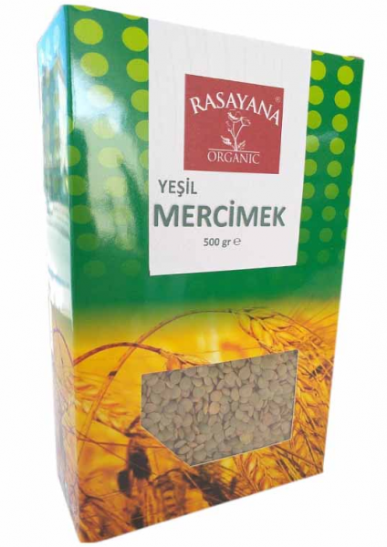 Rasayana Organik Yeşil Mercimek 500 gr