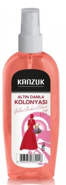 Kanzuk Altın Damla Kolonyası Pet Şişe Sprey 170 ml (170 ml / Pet Şişe)