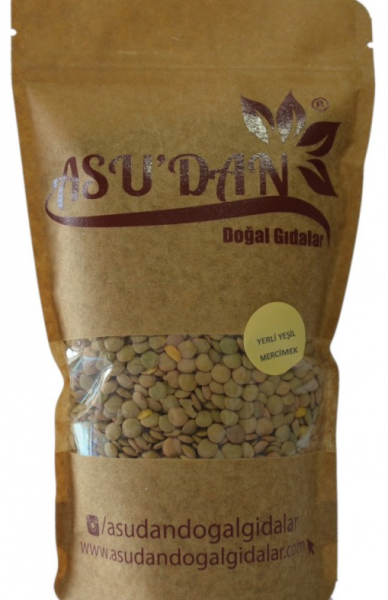Asudan Doğal Gıdalar Yeşil Mercimek 500 gr