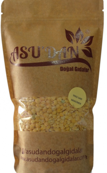 Asudan Doğal Gıdalar Sarı Mercimek 500 gr