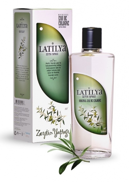 Latilya Zeytin Yaprağı Kolonyası Cam Şişe 270 ml