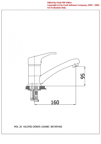 GPD Kalipso MDL20 Lavabo Bataryası