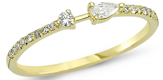Arev Diamond P436748778 0.18 Karat Pırlanta Yüzük