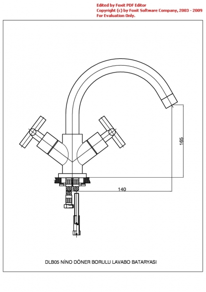 GPD Nino DLB05 Lavabo Bataryası