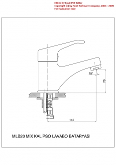 GPD Kalipso MLB20 Lavabo Bataryası