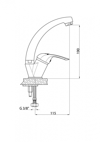 GPD Adrio MTT120 Lavabo Bataryası