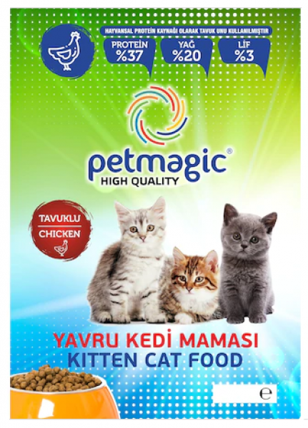 Petmagic Tavuklu Yavru 3 kg Kedi Maması (3 kg)