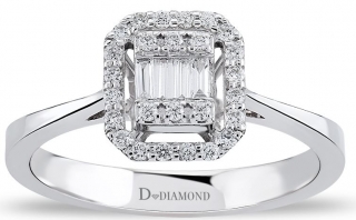 D Diamond 2800000984 0.20 Karat Pırlanta Yüzük