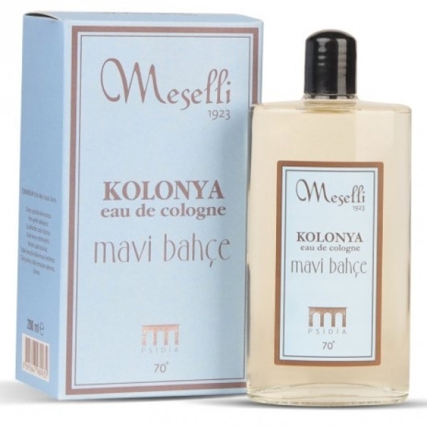 Meselli Mavi Bahçe Kolonyası Cam Şişe 200 ml (200 ml / Cam Şişe)
