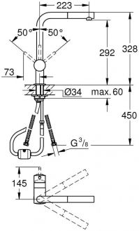 Grohe Minta 32168000 Eviye Bataryası