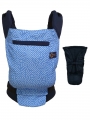 Babalin Baby Çizgiler Yenidoğan Set Mavi / 0-20 kg Kanguru