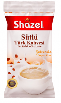 Shazel Tek İçimlik Sütlü Türk Kahvesi Sade 7 gr
