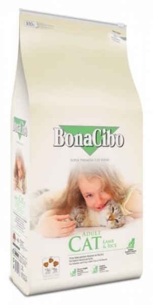 Bilinmeyen Marka Bonacibo Adult Kuzu Etli Ve Pirinçli 2 kg Kedi Maması