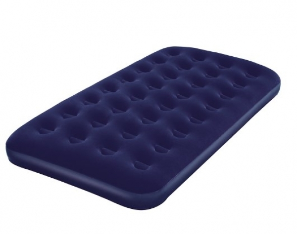 Bestway 67001 Flocked Twin Blue Tek Kişilik Şişme Yatak