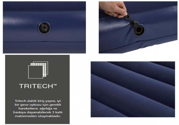 Bestway Pavillo 67680 Tritech Tek Kişilik Şişme Yatak