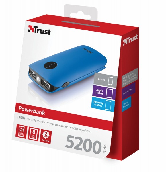 Trust Leon 5200 5200 mAh Powerbank