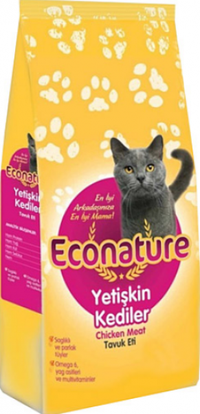 Econature Tavuklu Yetişkin 1 kg Kedi Maması