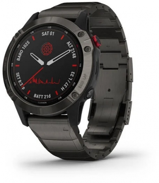 Garmin Fenix 6 Pro Solar Titanium Aktivite Saati