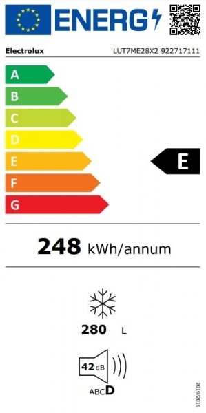 Electrolux LUT7ME28X2 Derin Dondurucu