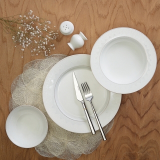 Emsan New Bone İpek 60 Parça Yemek Takımı