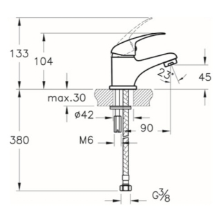 Punto Figo A41183 Lavabo Bataryası