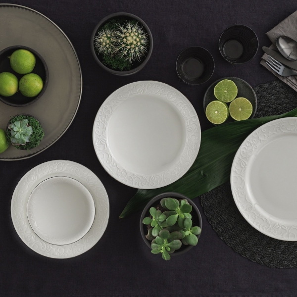 Güral Porselen Bone 4220 24 Parça Yemek Takımı