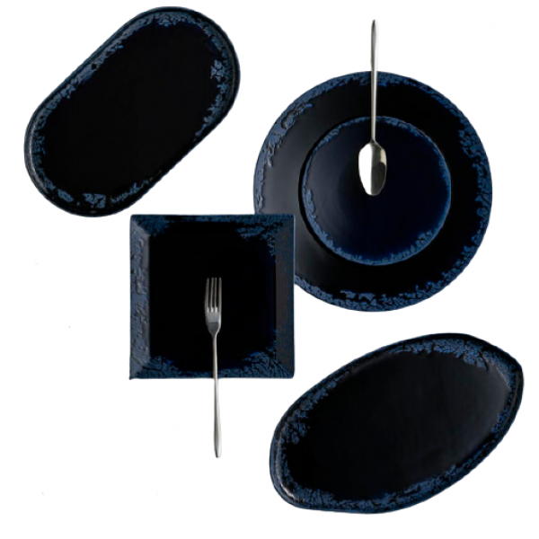 Porland Ethos Root Blue 18 Parça Yemek Takımı (18 Parça)