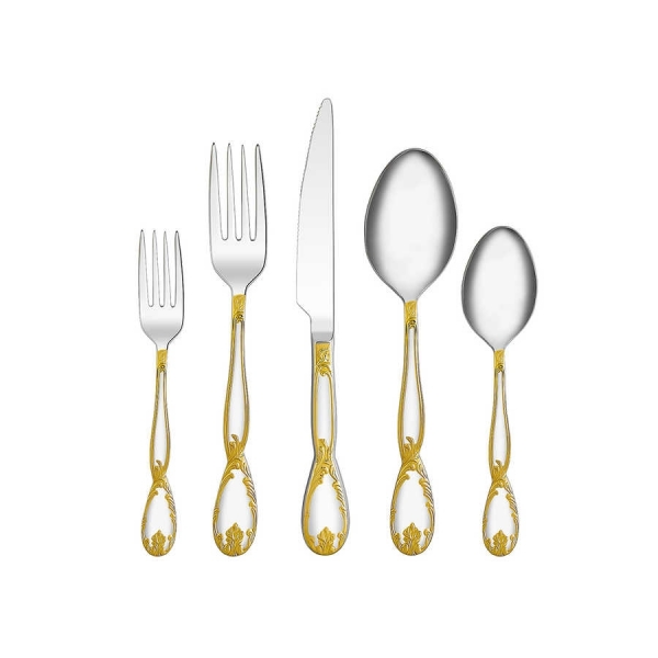 Korkmaz A2428 Florance Gold 84 Parça Çatal Kaşık Bıçak Takımı