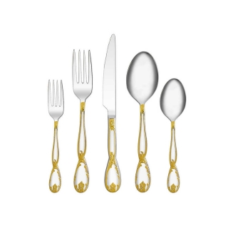 Korkmaz A2428 Florance Gold 84 Parça Çatal Kaşık Bıçak Takımı