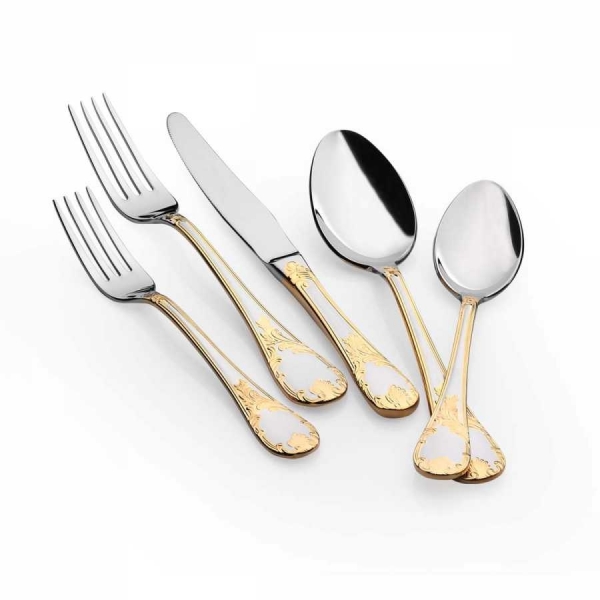 Korkmaz A2397 Eliza Gold 89 Parça Çatal Kaşık Bıçak Takımı