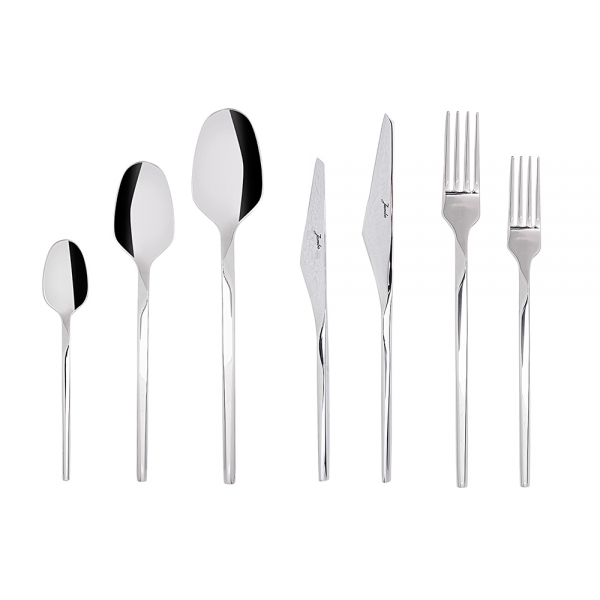 Jumbo 5100 Quartz 84 Parça Çatal Kaşık Bıçak Takımı (Gümüş)