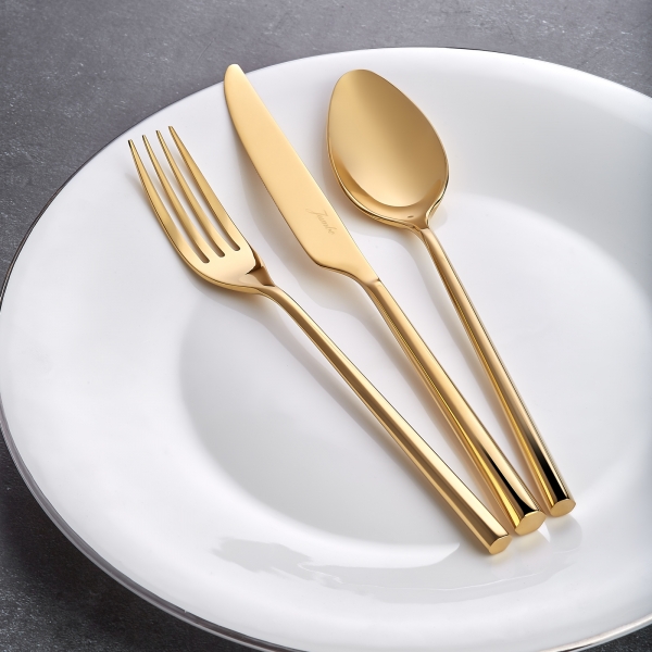 Jumbo 1001 Titanyum Gold 84 Parça Çatal Kaşık Bıçak Takımı