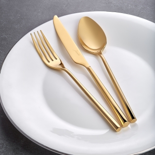 Jumbo 1001 Titanyum Gold 84 Parça Çatal Kaşık Bıçak Takımı