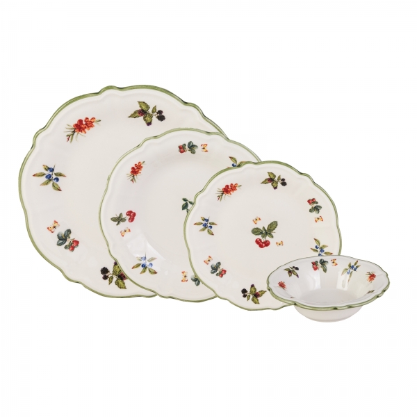 Jumbo Majestic 24 Parça Yemek Takımı (Yeşil)