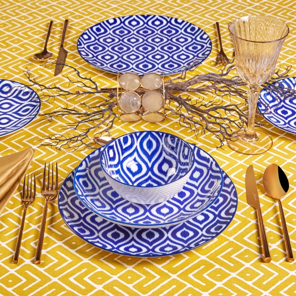 Jumbo Ikat 16 Parça Yemek Takımı