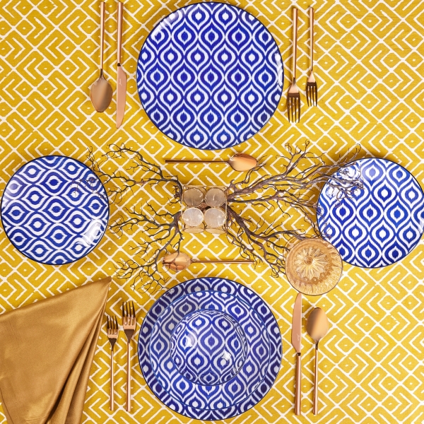 Jumbo Ikat 16 Parça Yemek Takımı