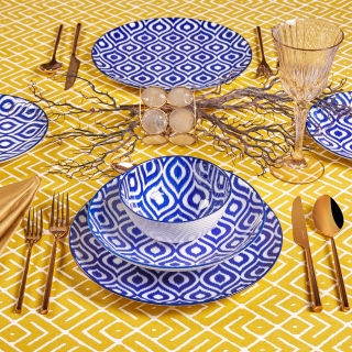 Jumbo Ikat 16 Parça Yemek Takımı