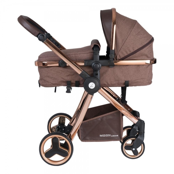 Safe Line Moon Bakır Chrome Travel Sistem Bebek Arabası