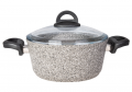 Karaca Dark Silver Bio Granit Derin Tencere 24 cm resim