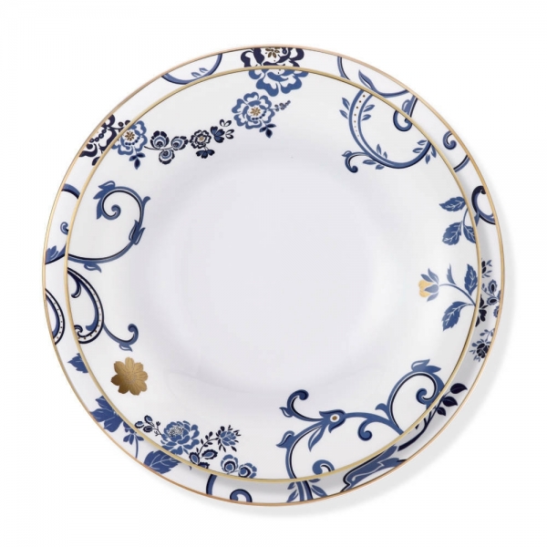 Bernardo Blue Holly 70 Parça Yemek Takımı
