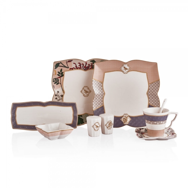 Neva Rose Chocolate N2839 32 Parça Kahvaltı Takımı