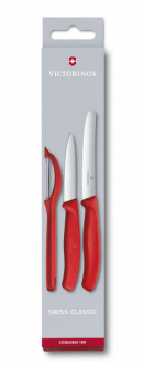 Victorinox Swiss Classic Soyma Bıçağı Seti 3 Parça