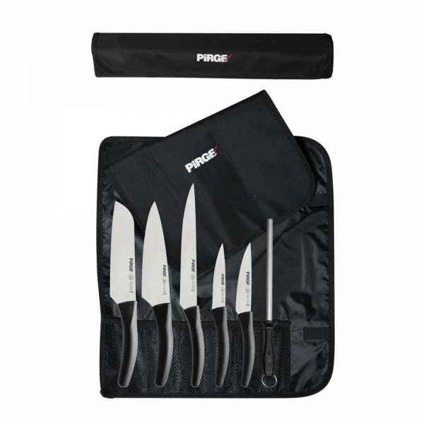 Pirge Deluxe 71328 Çantalı Bıçak Seti 6 Parça