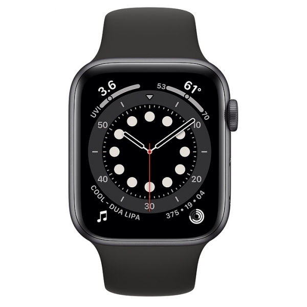 Apple Watch Series 6 (44mm) Uzay Grisi Alüminyum Kasa ve Spor Kordon Akıllı Saat