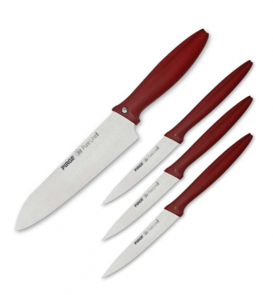 Pirge Pure Line 35092 Şef ve Meyve Bıçağı Seti 4 Parça