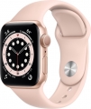 Apple Watch Series 6 (40mm) Altın Rengi Alüminyum Kasa ve Spor Kordon resim