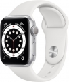 Apple Watch Series 6 (40mm) Gümüş Rengi Alüminyum Kasa ve Spor Kordon resim