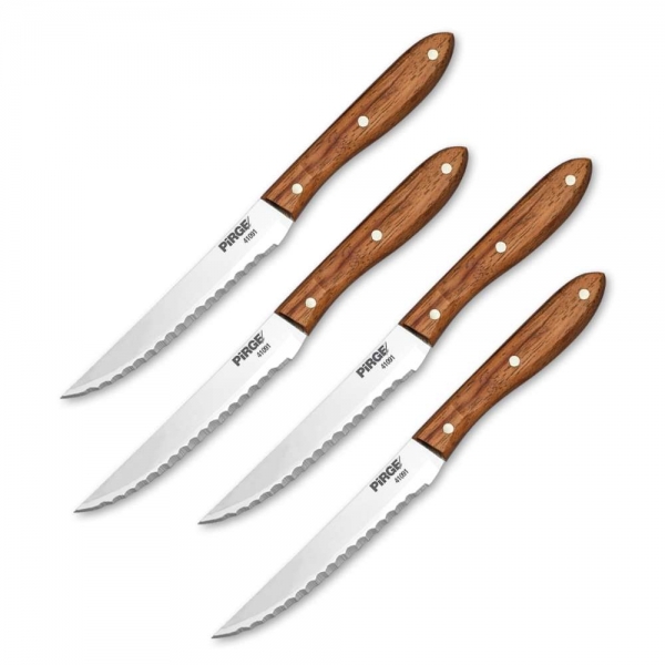 Pirge 35109 Ahşap Aile Bıçak Seti 4 Parça