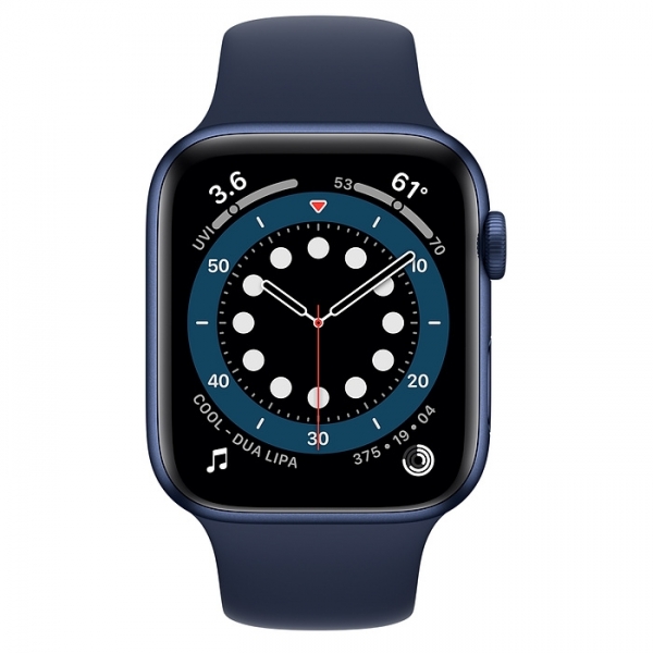 Apple Watch Series 6 (44mm) Mavi Alüminyum Kasa ve Spor Kordon Akıllı Saat