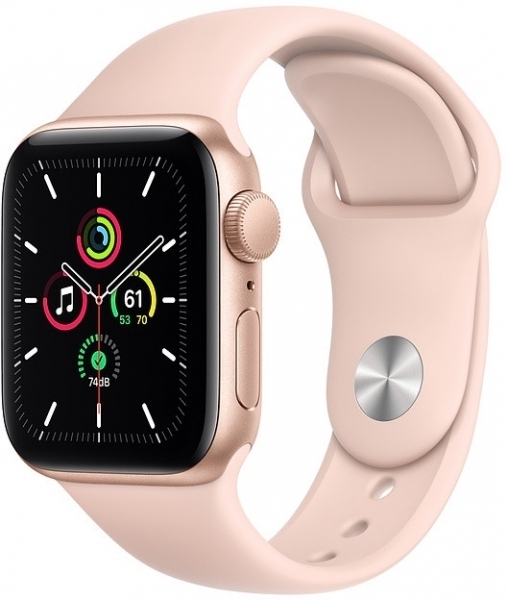 Apple Watch SE 44mm Alüminyum Kasa ve Spor Kordon Akıllı Saat